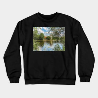 Across The Thames To Bisham Church Crewneck Sweatshirt